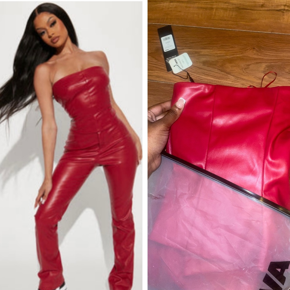Leather Pants Set 🔥